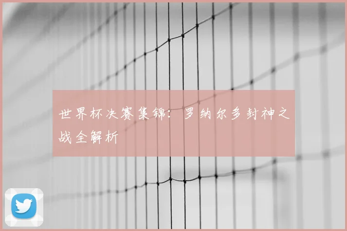 世界杯决赛集锦：罗纳尔多封神之战全解析